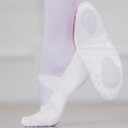 thumbnail image 2 of Eltusu Girls Ballet Shoes, Breathable Non-Slip Stretchy Soft Ballet Slippers Dance Shoes White Size 7.5 T, 2 of 5