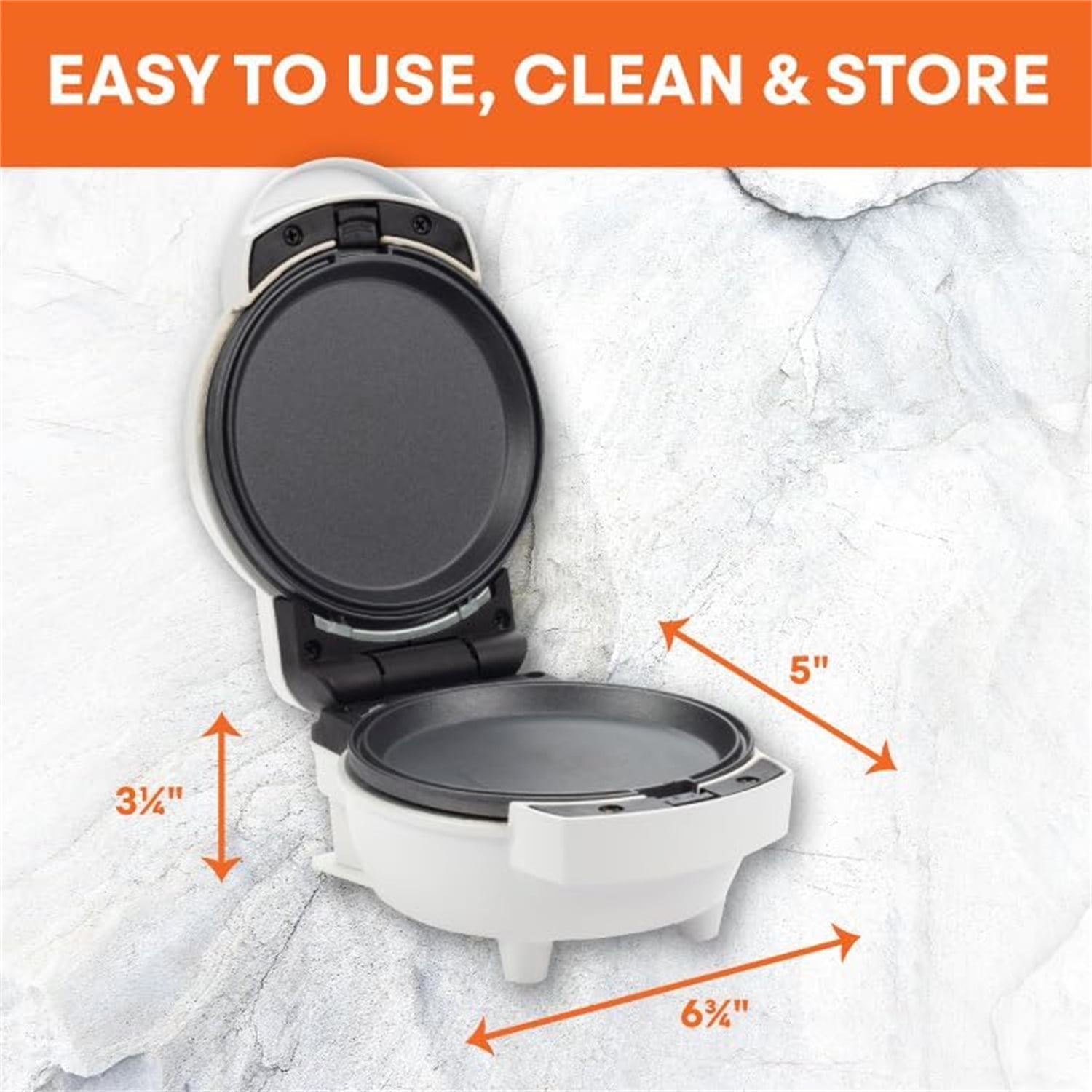 3-in-1 Mini Holiday Breakfast Maker- Make Eggs Pancakes Donuts Waffles & More in 1 Easy to Use Appliance! 3 Removable NonStick Cooking Plates for Quick Cleaning Storing- Compact Cooker Gift