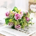 thumbnail image 1 of Fasiaou 2 Pcs Artificial Peonies, Single Stem Silk Peony Fake Flower for Wedding Home Office Party Hotel Window Sill Decoration, Floral Arrangements (2 Pcs Unbundled- Purple), 1 of 2