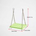 thumbnail image 3 of Greeniant columpio de hámster para loro, animales divertidos, cama colgante, cadena de Metal, puente vibratorio, plataforma de accesorios, juguete Juguetes de animales pequeños Verde Greeniant PT004418-01B, 3 of 6