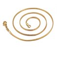 thumbnail image 1 of Collier Chaîne Perles Rondes Serpent Bijoux Hommes Femmes en Acier Inoxydable, 1 of 6