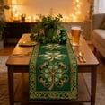 thumbnail image 6 of HuiXinOu Easter Table Runner, St. Patrick's Day Shamrock Kitchen Dining Table Decor for Home Party Holiday Celebration Decoration, 6 of 7