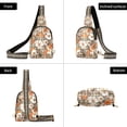thumbnail image 7 of FORMRS Womens Crossbody Sling Bag Travel Daypack Shoulder Chest Backpack, Rustic Floral, 7 of 7
