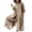 Khaki 02, variant on Women's Plus Size Linen Rompers Jumpsuits Pleated Summer Casual Palazzo Light Baggy Wide Leg One Piece Playsuit