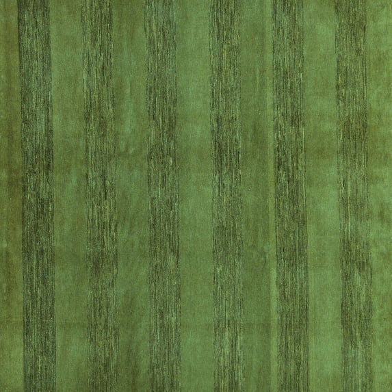 Ahgly Company Machine Washable Indoor Square Abstract Turquoise Blue Modern Area Rugs, 7' Square