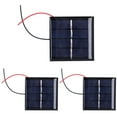 thumbnail image 1 of Mini Solar Panel, Strong 3Pcs Micro Solar Panel Cells, Low Power Appliances Durable DIY Battery For Electronic Applications Home Projects, 1 of 8