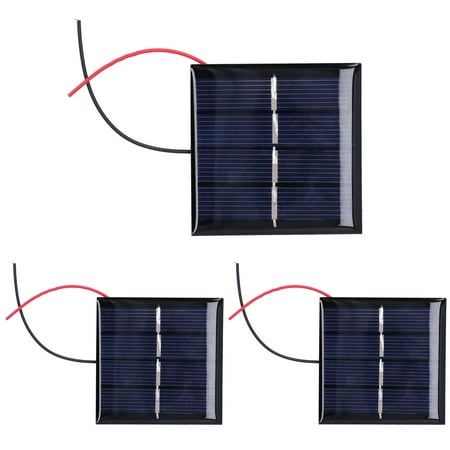

EBTOOLS Micro Solar Panel Cells 3Pcs 0.45W 2V Mini Solar Panel Cells Micro Wired Polysilicon Solar Panel DIY Battery Solar Panel DIY Battery