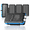 Blue, variant on SOLPOWBEN 49800mAh Solar Power Bank, PD22.5W Fast Charging Portable Charger with 4 Foldable Solar Panels, 4 Built-in Cables, Dual Flashlight and Carabiner for Camping, Travel, Outdoor Emergency