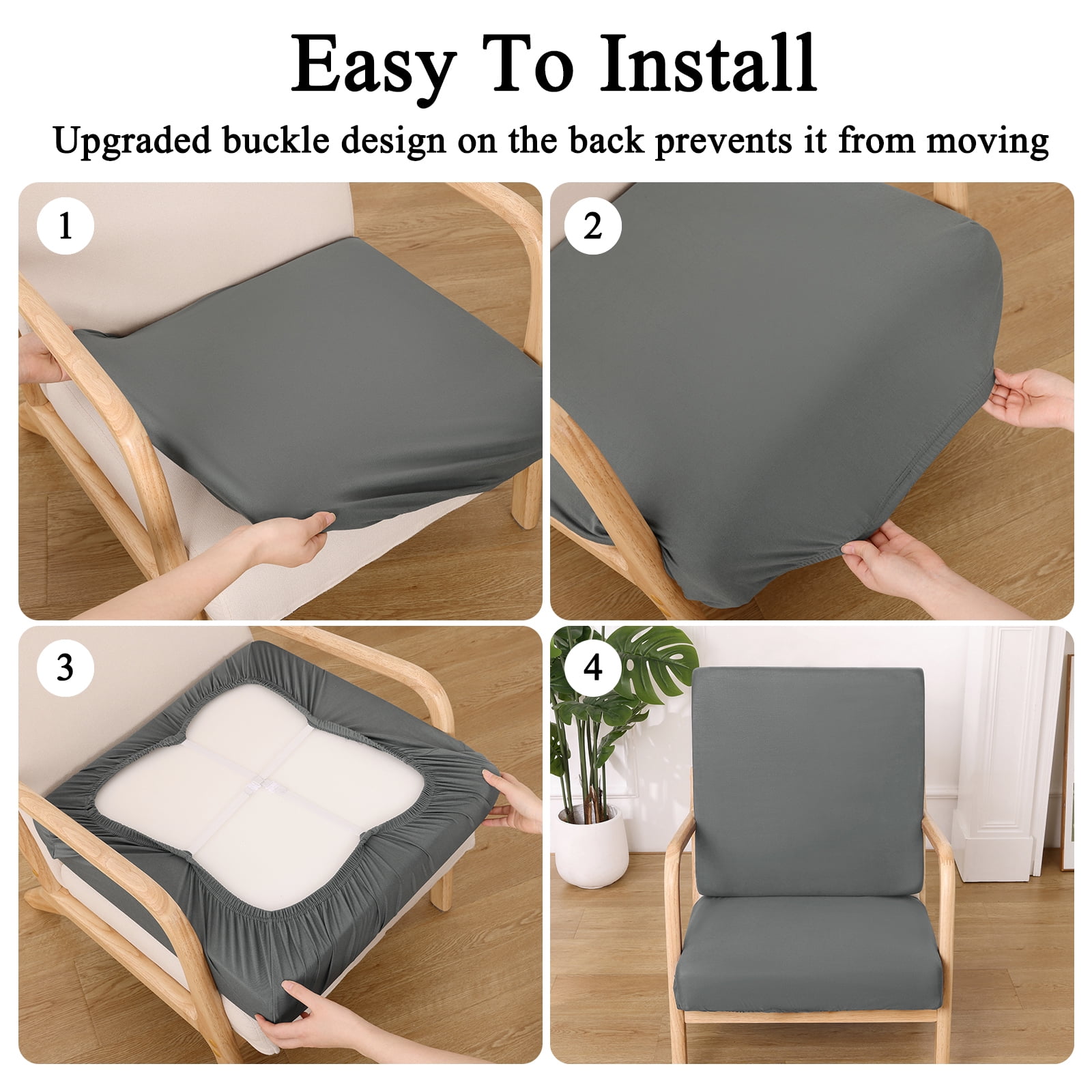 12 Pcs Patio Outdoor Cushion Covers Replacement Waterproof Stretch Sofa Couch Cushion Covers Washable Individual Couch Slipcovers Set Furniture Protector