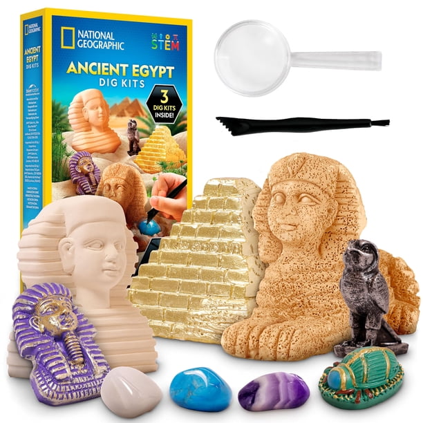 Kit de arqueología del Antiguo Egipto de National Geographic con gemas