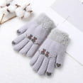 thumbnail image 2 of Women's Gloves Mittens Children Baby Boys Girls Winter Warm Skiing Gloves Kids Cartoon Fleece Knitted Full Finger Mittens Gloves,Women's Accessories Gloves Mittens, 2 of 4