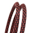 thumbnail image 2 of Black-Red Braid Sleeves High Density Insulated Cable Wrap Sheath, 2 of 6