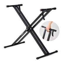 5 Core Keyboard Stand Height Adjustable One Hand Trigger Quick Release Portable Key Board DJ Stands