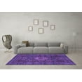 thumbnail image 3 of Ahgly Company Indoor Rectangle Abstract Purple Modern Area Rugs, 2' x 3', 3 of 4