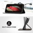 thumbnail image 4 of Magnetic Leather Case with Card Pocket and Kickstand for Galaxy A40 Protective Cover Shell, 4 of 5