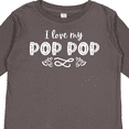 thumbnail image 4 of Inktastic I Love My Pop Pop with Hearts Boys or Girls Long Sleeve Toddler T-Shirt, 4 of 5