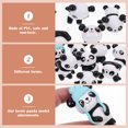 thumbnail image 3 of 8pcs Miniature Panda Cake Decors Decorative Animal Models Panda Design Cake Decor, 3 of 7