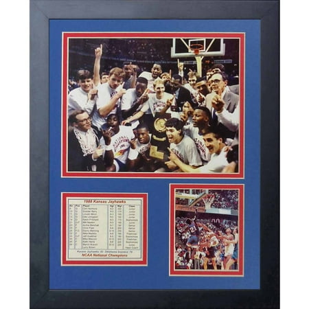 1988 Kansas Jayhawks Basketball - Legends Never Die 1988 Kansas Jayhawks Collage Photo Frame, 11