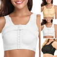 thumbnail image 1 of Women Crop Top Posture Corrector Safe Compression Front Closure Detachable Strap Women Bra Female Clothing  Skin Color XS, 1 of 13
