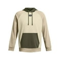 thumbnail image 4 of Men's Under Armour Rival Fleece Colorblock Hoodie Color: Silt Size: XXL, 4 of 5
