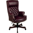 thumbnail image 1 of Traditional Vinyl Executive Office Chair in Mahogany, 1 of 5