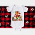 thumbnail image 5 of Body para bebé con estampado de árbol de Navidad para mi primer bebé, mono de manga corta para recién nacido, bonito atuendo de fiesta para niño pequeño, 5 of 5