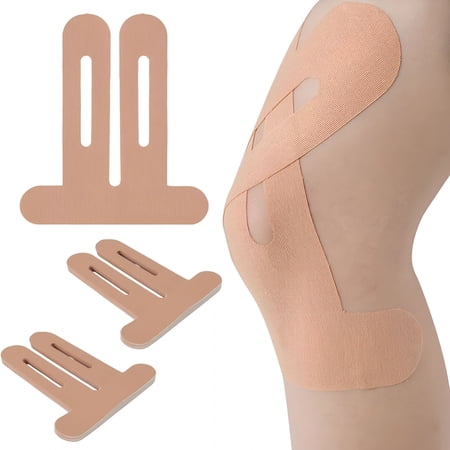 OITY 10Pcs Kinesiology Tape for Knees Kinesiology Tape Precut Strips for Knee Support & Stability Waterproof Breathable Elastic Sports Tape for Pain Relief Athletic Tape for Muscle & Joint Beige