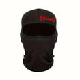 thumbnail image 1 of 1PC Gothic Letter Printed Ski Mask Hip Hop Unisex Balaclava Elastic Breathable Neck Gaiter UV Protection Sunscreen Face Mask Black Red, 1 of 6