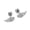 White, variant on Alloy Wing Ear Studs Portable Comfortable for Sensitive Ears Fashion Jewelry Pieces