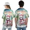 thumbnail image 5 of Merry Christmas Santa Reindeer Antlers Shih Tzu Sleigh Xmas Winter Holiday All Over Print 3D Baseball Shirt Lion Dog Lover Gifts Softball Sport - 00023, 5 of 6