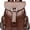 Coffee, variant on Stylish PU Leather Backpack – Chic & Versatile Drawstring Buckle Design for Everyday Elegance