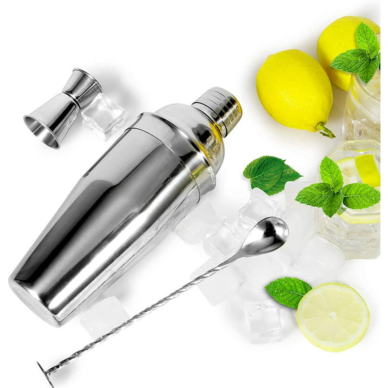 LUCKYGOOBO Cocktail Shaker,24 oz Martini Shaker,Drink Shaker Built-in  Strainer,Professional Stainless Steel Margarita Mixer,Bartender Kit Gifts.