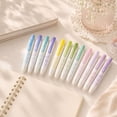 Retractable Highlighter Marker Pen 4 Pack for Note Taking, Planner ...