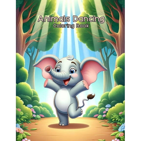 Animals Dancing Coloring Book, (Paperback)