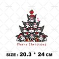 thumbnail image 1 of Pegatinas de dibujos animados de Kuromi de Navidad para niños, parches de Sanrio para planchar en la ropa de los niños, apliques de melodía encantadores, DIY, 1 of 4