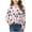 Pink, variant on Long Sleeve Kids Shirts Girls Fashion Spot Print Shirt Casual Crewneck Tshirt Blouse Tops Tie Knot Front Shirt