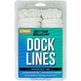 thumbnail image 1 of Dock Lines Boat Ropes for Docking 3/8" Line Braided Mooring Marine Rope 15FT Nylon Rope Boat Dock Lines for Docking Boat Lines Boating Rope Braided 15' Feet with Loop White 2 Pk, 1 of 8