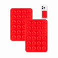 thumbnail image 1 of wonima02 2 Pack Silicone Suction Phone Case Mount, Silicon Adhesive Smartphones Stand Sticky, Non Slip Suction Cup, Hands-Free Phone Accessories Holder for Selfies and Videos Red, 1 of 1