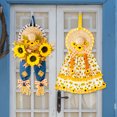 thumbnail image 1 of Ganfancp Nueva Acción de Gracias Decoración Suministros Temporada Cowboy Paja Colgante Girasol Decoración para El Hogar Ofertas de La Semana 1X Corona, 1 of 7