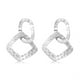 thumbnail image 1 of Pendientes geométricos huecos vintage de aleación para mujer (plata), 1 of 5
