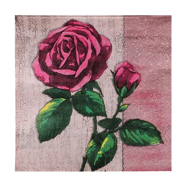 Birthday Party Decorations 16.5×16.5Cm Valentines'S Day Disposable Printed Napkins