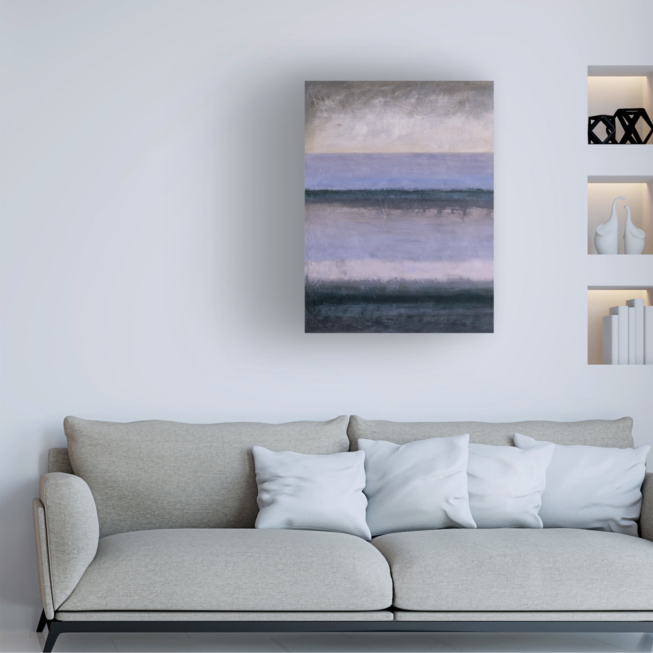 Canvas Wall Art - Pablo Esteban 'Peri Fret 2' Wall Art for Living Room, Bedroom, or Office Décor by Trademark Fine Art - 14 x 19 Inches