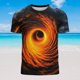 thumbnail image 4 of Camisetas de Verano para Hombres de Manga Corta Impresa Cuello Redondo Casual Top Uso Diario, 4 of 6