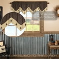 thumbnail image 3 of VHC Brands Kettle Grove Star Valance 20x72 Country Curtain, Creme, 3 of 10