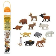 Safari Ltd. Wild Safari North American Wildlife TOOB With 12 Favorite Animal Toy Figurines