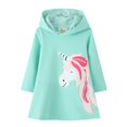 thumbnail image 1 of Vestidos de princesa unicornio para niños, trajes de bebé de manga larga otoño primavera, ropa de cumpleaños para niños pequeños, arcoíris zhangmengya unisex, 1 of 2
