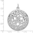 thumbnail image 3 of FB Jewels Sterling Silver Rhodium-plated Polished Celtic Pendant, 3 of 3