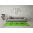 thumbnail image 3 of Ahgly Company Indoor Square Oriental Green Industrial Area Rugs, 8' Square, 3 of 4