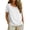 White, variant on CQXIDFH Under $20 Linen Womens T-Shirts Crew Neck Blouses Short Sleeve Solid Tops Summer Business Dressy Summer Fashion Clothes Black T-Shirts, 3XL