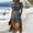 Dark Gray, variant on Halloween Dresses for Women Ghost V Neck Pumpkin Cute Wedding Guest Dress Spider Short Sleeve Casual Wrap Dresses S